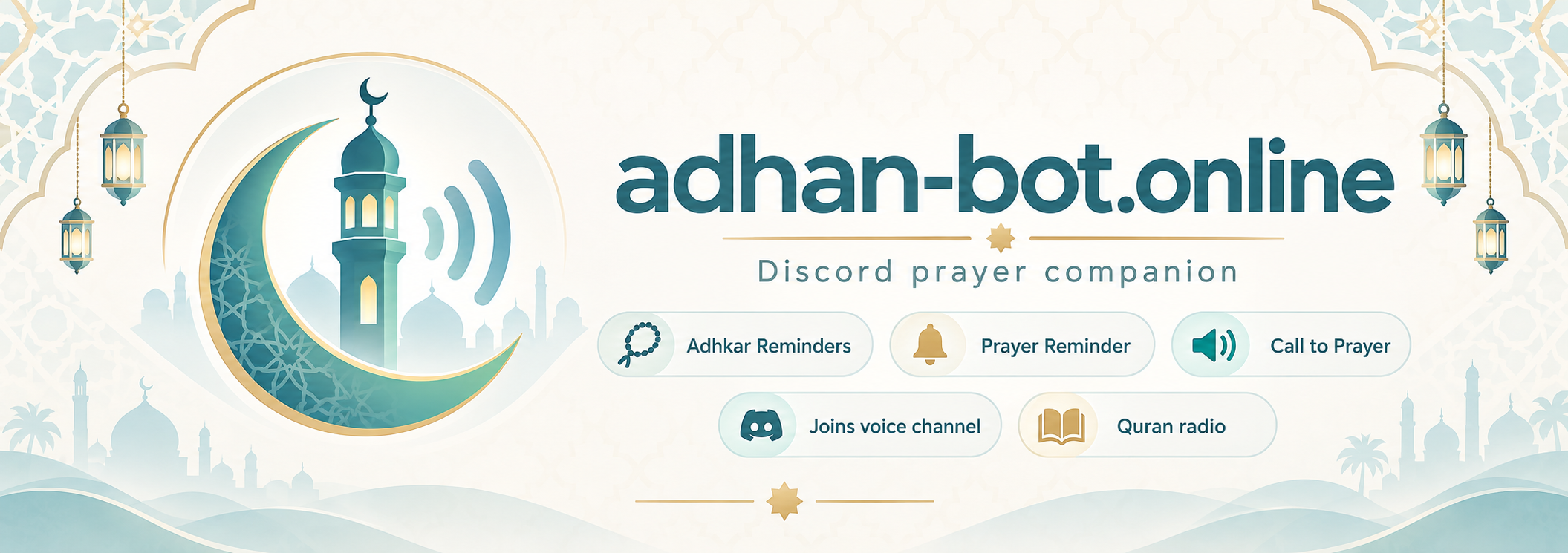 Adhan Bot — Discord prayer companion